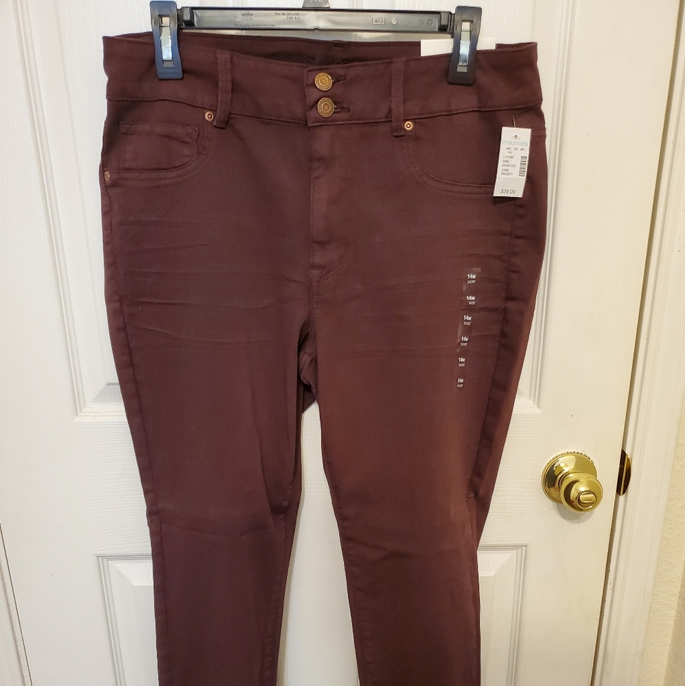 Maurices plum skinny jeans